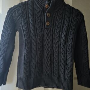 GAP Kids Black Cable Knit Sweater